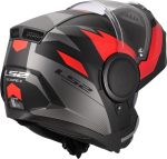 CASCO MODULAR LS2- FF902 SCOPE II DURIA BLACK RED-06/ ECE 22.06. NEGRO ROJO - Imagen 4