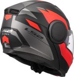 CASCO MODULAR LS2- FF902 SCOPE II DURIA BLACK RED-06/ ECE 22.06. NEGRO ROJO - Imagen 6