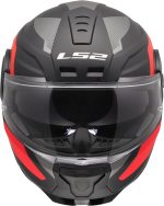 CASCO MODULAR LS2- FF902 SCOPE II DURIA BLACK RED-06/ ECE 22.06. NEGRO ROJO - Imagen 7