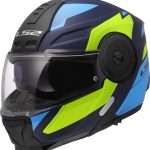 CASCO MODULAR LS2- FF902 SCOPE II DURIA BLUE H-V YELLOW-06/ ECE 22.06. AZUL H-V AMARILLO