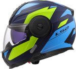 CASCO MODULAR LS2- FF902 SCOPE II DURIA BLUE H-V YELLOW-06/ ECE 22.06. AZUL H-V AMARILLO - Imagen 2