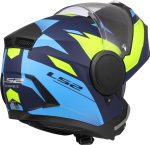 CASCO MODULAR LS2- FF902 SCOPE II DURIA BLUE H-V YELLOW-06/ ECE 22.06. AZUL H-V AMARILLO - Imagen 4