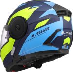 CASCO MODULAR LS2- FF902 SCOPE II DURIA BLUE H-V YELLOW-06/ ECE 22.06. AZUL H-V AMARILLO - Imagen 5