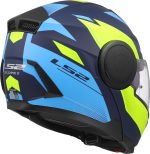 CASCO MODULAR LS2- FF902 SCOPE II DURIA BLUE H-V YELLOW-06/ ECE 22.06. AZUL H-V AMARILLO - Imagen 6
