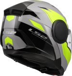 CASCO MODULAR LS2-FF902 SCOPE II DURIA GREY H-V YELLOW-06/ ECE 22.06. GRIS H-V AMARILLO - Imagen 6