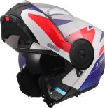 CASCO MODULAR LS2- FF902 SCOPE II DURIA WHITE BLUE RED-06/ ECE 22.06. BLANCO AZUL ROJO - Imagen 3