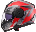 CASCO MODULAR LS2-FF902 SCOPE II OXYD GREY RED-06/ ECE 22.06. GRIS ROJO - Imagen 2