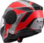 CASCO MODULAR LS2-FF902 SCOPE II OXYD GREY RED-06/ ECE 22.06. GRIS ROJO - Imagen 5