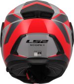 CASCO MODULAR LS2-FF902 SCOPE II OXYD GREY RED-06/ ECE 22.06. GRIS ROJO - Imagen 8