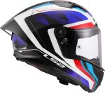 CASCO INTEGRAL FIBRA DE CARBONO DE LS2 -FF805 THUNDER GP AERO RAUTE BLUE RED-CE 22.06/ NEGRO BLANCO ROJO AZUL - Imagen 3