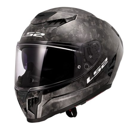CASCO INTEGRAL DE LS2 -FF807 DRAGON FORGED CARBON-06 / NEGRO BRILLO