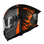 CASCO INTEGRAL MT HELMET BRAKER SV CHARM B4 MATE-NEGRO NARANJA/ ECE 22.06 - Imagen 2