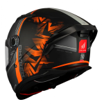 CASCO INTEGRAL MT HELMET BRAKER SV CHARM B4 MATE-NEGRO NARANJA/ ECE 22.06 - Imagen 3