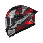 CASCO INTEGRAL MT HELMET BRAKER SV FURY C5 BRILLO/ ROJO GRIS NRGRO BRILLO/ ECE 22.06 - Imagen 2