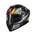 CASCO INTEGRAL MT HELMET BRAKER SV FURY C6 BRILLO/ NEGRO AMARILLO BRILLO/ ECE 22.06
