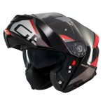 CASCO MODULAR MT-GENESIS SV ATEMPO B15 BRILLO- ROJO GRIS BRILLO/ ECE 22.06