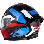 CASCO INTEGRAL DE NZI GO RIDER STREAM DUO QUADRI BLACK&RED&BLUE - Imagen 2