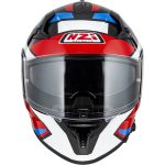 CASCO INTEGRAL DE NZI GO RIDER STREAM DUO QUADRI BLACK&RED&BLUE - Imagen 4