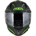 CASCO INTEGRAL DE NZI GO RIDER STREAM DUO SOLID NOUVEAU BLACK K VERDE MATT - Imagen 4