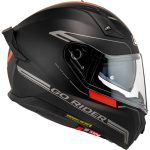 CASCO INTEGRAL DE NZI GO RIDER STREAM DUO SOLID NOUVEAU BLACK&RED MATT - Imagen 2