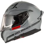 CASCO INTEGRAL DE NZI GO RIDER STREAM DUO SOLID NOUVEAU NARDO GREY