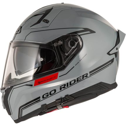 CASCO INTEGRAL DE NZI GO RIDER STREAM DUO SOLID NOUVEAU NARDO GREY