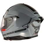 CASCO INTEGRAL DE NZI GO RIDER STREAM DUO SOLID NOUVEAU NARDO GREY - Imagen 2