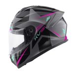 CASCO INTEGRAL KAPPA-KV51 ZENITH GRIS BLACK PINK/ TITANO NEGRO  ROSA/ ECE 22.06
