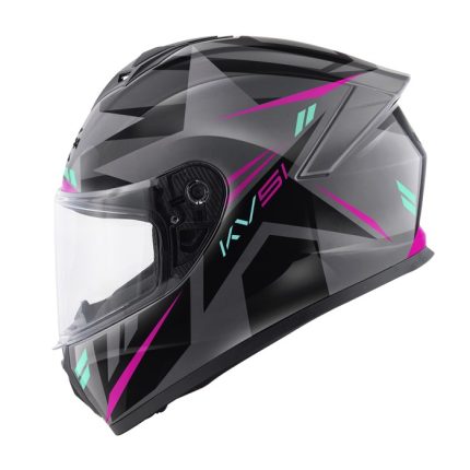 CASCO INTEGRAL KAPPA-KV51 ZENITH GRIS BLACK PINK/ TITANO NEGRO  ROSA/ ECE 22.06