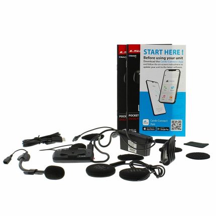 INTERCOMUNICADOR BLUETOOTH LS2 CARDO INTERCOM 4X UCS BLACK ECE 22.06 BULK