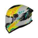 CASCO INTEGRAL HELMET MT STINGER 2 ARDENT A3 BRILLO/ BLANCO AMARILLO BRILLO /ECE 22.06 - Imagen 2