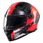 CASCO INTEGRAL HELMET MT STINGER 2 ARDENT C5 BRILLO/ ROJO NEGREO  BRILLO /ECE 22.06