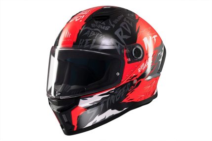 CASCO INTEGRAL HELMET MT STINGER 2 ARDENT C5 BRILLO/ ROJO NEGREO  BRILLO /ECE 22.06