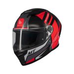 CASCO INTEGRAL HELMET MT STINGER 2 TRON B15 BRILLO/ ROJO NEGREO  BRILLO /ECE 22.06