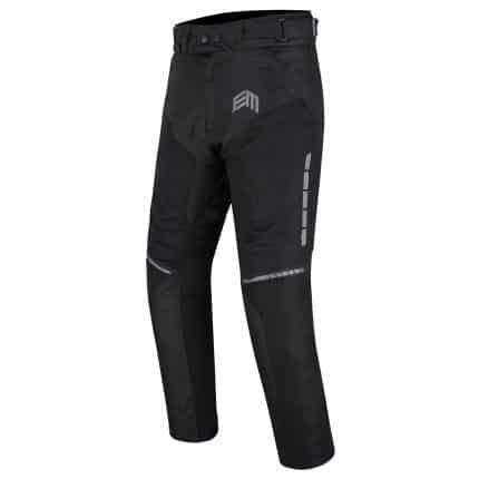 PANTALON DE MOTO PARA VERANO PERFORADO UNISEX, PROTECCIONES CE EM266 NEGRO