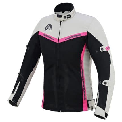 CHAQUETA DE VERANO PARA MUJER CON  FORRO IMPERMEABLE EXTRAIBLE EM366 PALATA ROSA NEGRA LADY
