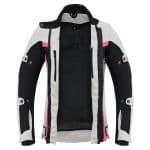 CHAQUETA DE VERANO PARA MUJER CON  FORRO IMPERMEABLE EXTRAIBLE EM366 PALATA ROSA NEGRA LADY - Imagen 4