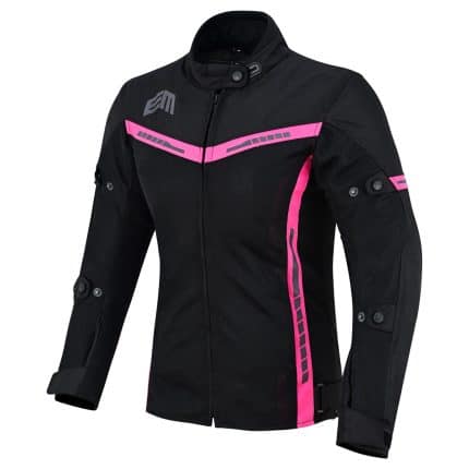 CHAQUETA DE VERANO PARA MUJER CON  FORRO IMPERMEABLE EXTRAIBLE EM366 ROSA NEGRA LADY
