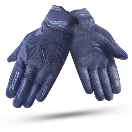 GUANTES DE VERANO EN PIEL, MALLA FUSION MUJER NEGRO