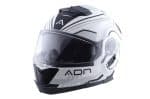 CASCO MODULAR ADN AUDACE PULSAR BLANCO GRIS - Imagen 2