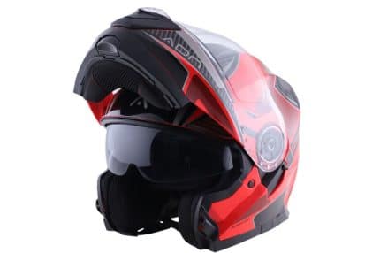 CASCO MODULAR ADN AUDACE TOURER ROJO NEGRO