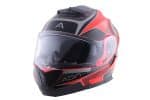 CASCO MODULAR ADN AUDACE TOURER ROJO NEGRO - Imagen 2