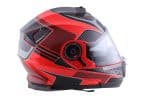 CASCO MODULAR ADN AUDACE TOURER ROJO NEGRO - Imagen 4