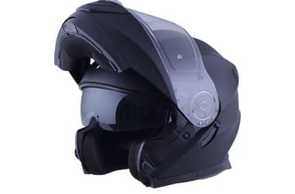 CASCO MODULAR ADN AUDACE NEGRO MATE