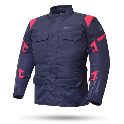 CHAQUETAS DE CORDURA DEGEND  ROAD HOMBRE NEGRO Y ROJO 3/4