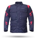 CHAQUETAS DE CORDURA DEGEND  ROAD HOMBRE NEGRO Y ROJO 3/4 - Imagen 2