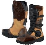 BOTAS DE MOTO SUZUKA CAÑA ALTA MARRON ADVENTURE TOURING TRAIL EN PIEL CON PROTECCIONES CE - Imagen 2