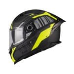 CASCO INTEGRAL MT HELMET BRAKER SV COCKPIT B13 MATE  FLUOR NEGRO GRIS  /ECE 22.06 - Imagen 2