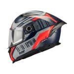 CASCO INTEGRAL MT HELMET BRAKER SV COCKPIT C5 BRILLO ROJO FLUOR AZUL  /ECE 22.06 - Imagen 2