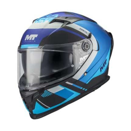 CASCO INTEGRAL MT HELMET BRAKER SV INCEPTION B7 MATE AZUL BLANCO NEGRO /ECE 22.06